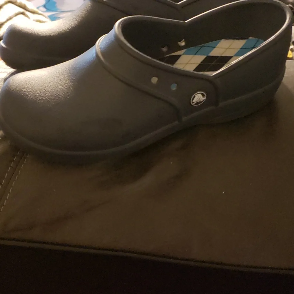CROCS Neria Navy blue work clogs - Picture 2 of 5